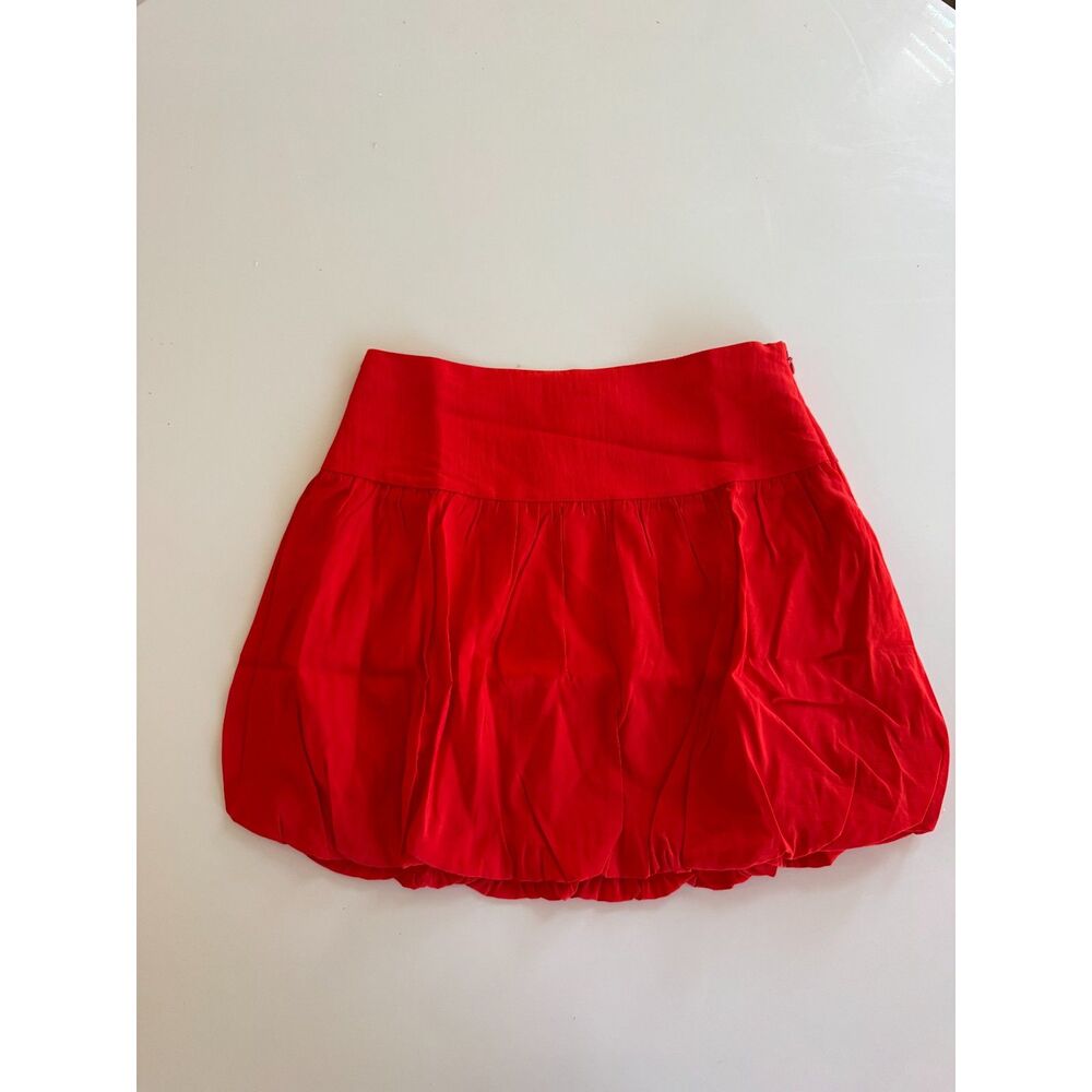 Red Mini Bubble Skirt - A New Day - Womens size 6 NWT - Preppy tenniscore - Picture 8 of 8